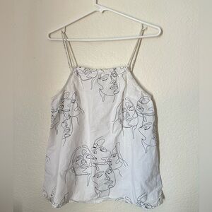 White Sabo Skirt top